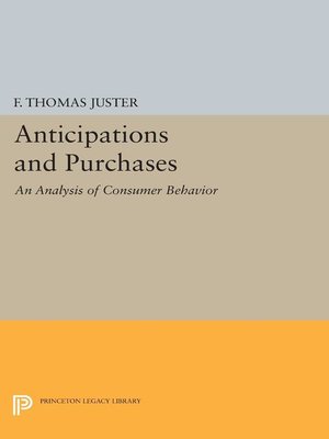 cover image of Anticipations and Purchases